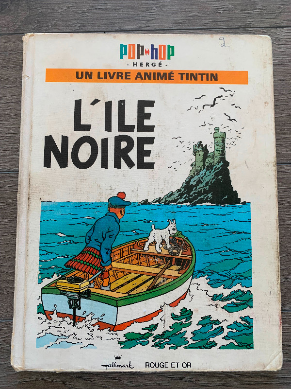 Livre Tintin Pop Hop L'ile noire dans Bandes dessinées  à Sherbrooke