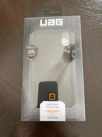UAG black iphone wallet Xs case