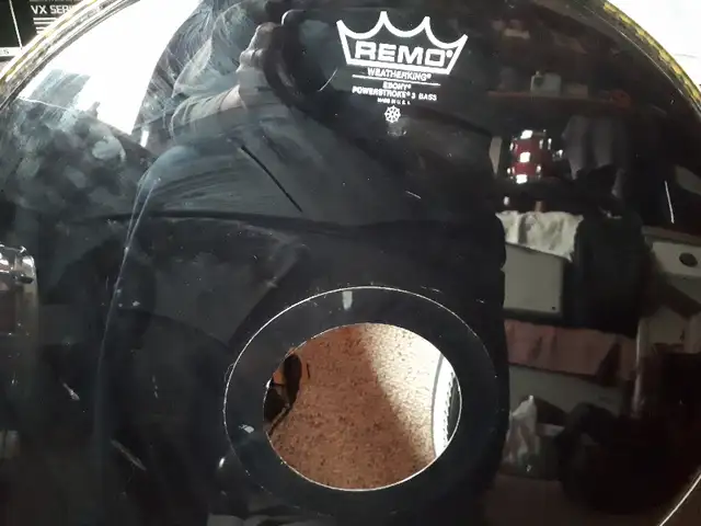 BASS DRUM RESO 22" HEADS BLACK TAMA MAPEX DW SQUIRE REMO EVANS in Drums & Percussion in Chatham-Kent - Image 6