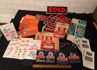 ASSORTED VINTAGE PAPER ADVERTISING - BILTRITE POPCORN SOLD LARD