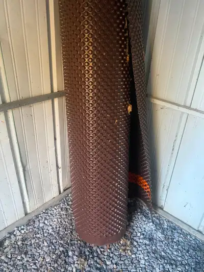 55' of waterproof membrane. Amount is an estimate. The roll came in 65' x 5' for $140 and I used I t...