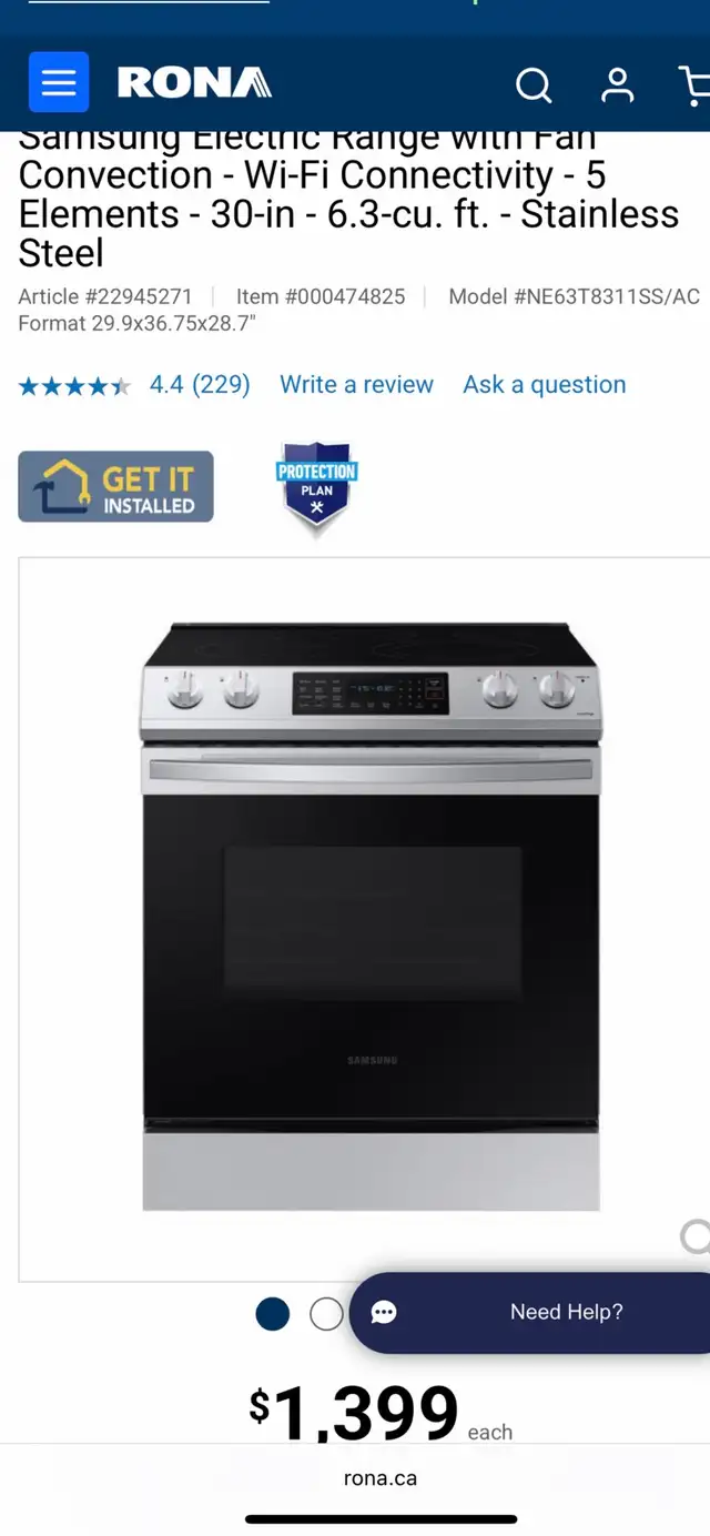 NEW 30” Samsung Slide In Range Stove(6.3 Cu.Ft) Steam/Self Clean in Stoves, Ovens & Ranges in London - Image 11