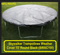 NEW Trampoline Weather Cover 15' Round Black ‎Skywalker SWAC100