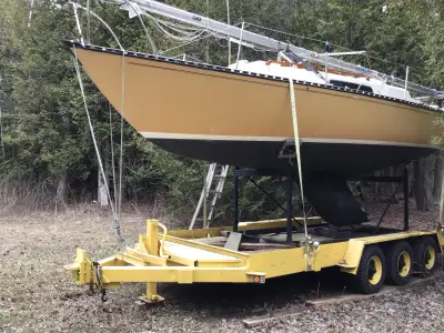 1974 Viking 28 , with HD trailer. It’s a bare bones boat, the interior was removed years ago and now...