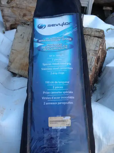 Sevylor aluminum oars 59" (150cm) long never been out of the bag. model 2000005141 Can paddle a infl...