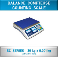 BALANCE COMPTEUSE (comptage de pièces au poids) - 30 KG x 0.001