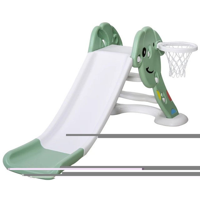 Kids Slide with Basketball Hoop Toddler Climber Freestanding Sli Toys