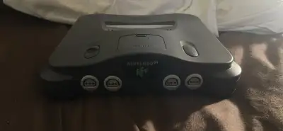Comes with a controller and all cords needed to play.