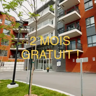( 3½ + ) tout inclus – 2 mois gratuits – Disponible immédiatement! Cession de bail jusqu’en mars 202...