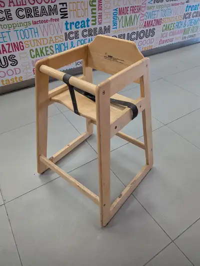 Sturdy Wooden Stackable Baby High Chair, View more