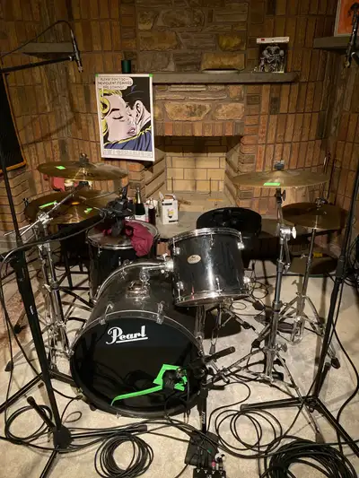 4PC Drum Kit + Cymbals and Hardware, View more