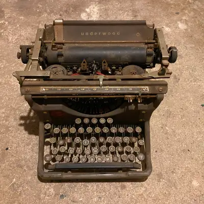 Antique Underwood Typewriter, View more