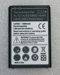 Batterie neuve LG G3/G4/G5 BL-53YH/53YF/42D1F new battery