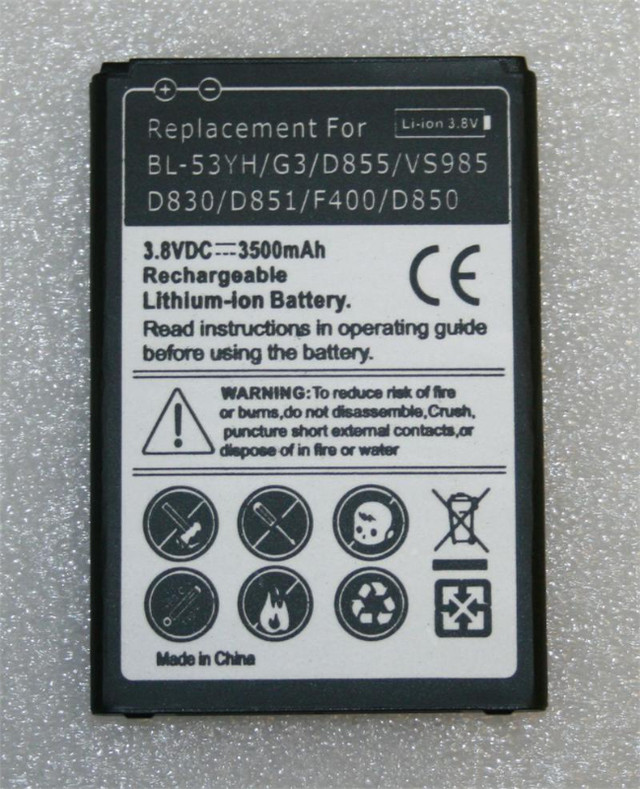 Batterie neuve LG G3/G4/G5 BL-53YH/53YF/42D1F new battery dans Accessoires pour cellulaires  à Laval/Rive Nord
