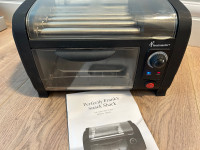 Toastmaster Hot Dog Roller and Toaster Oven, black, 30-Min Timer