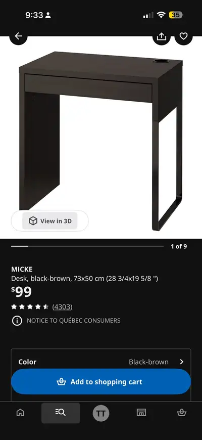 IKEA study desk, View more