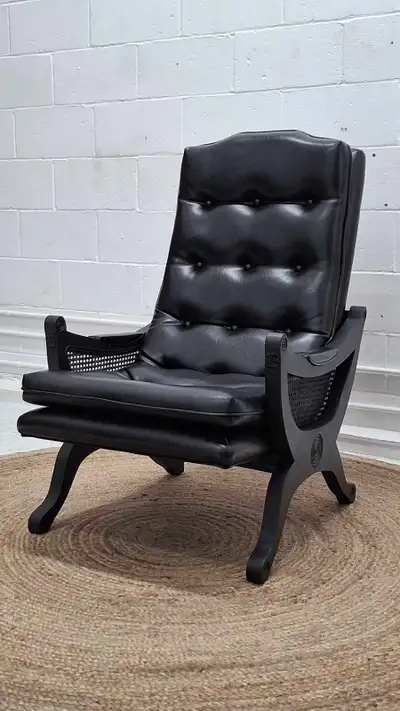 Fauteuil lounge mid-century de style Stansberry, View more