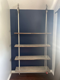 Rustic hanging shelf 