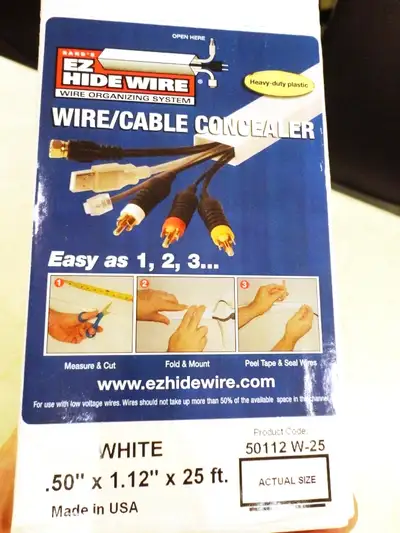 EZ Hide Wire Stereo Home Theater Wire Cable Organizing  System, View more