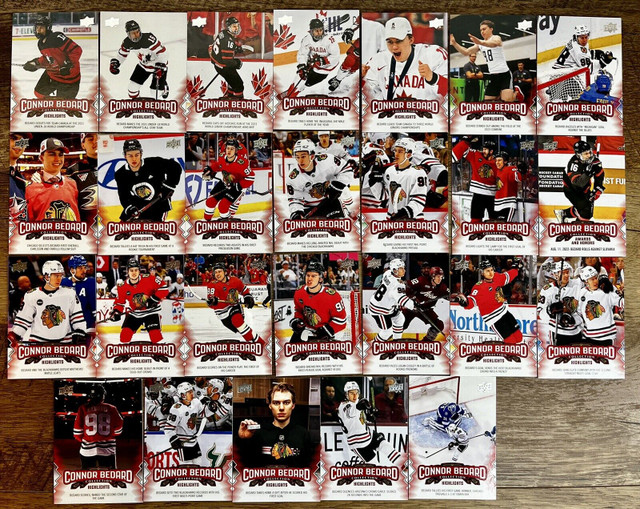 CONNOR BEDARD collection … 2023-24 Upper Deck BOX SET … 26 cards in Arts & Collectibles in City of Halifax - Image 3