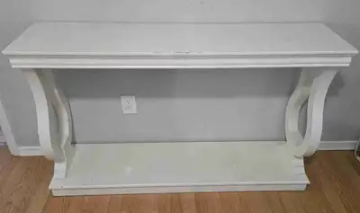 White wood console, View more