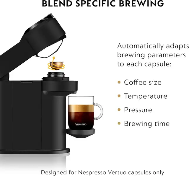 Breville Nespresso Vertuo Next Matte Black Coffee & Espresso Mac in Coffee Makers in City of Toronto - Image 11