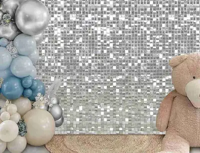 New Silver Shimmer Wall, View more