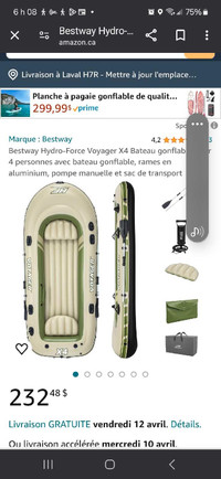 Bateau pneumatique 4 personnes