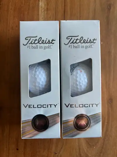 Titleist Velcoity Golf Balls $10/ Sleeve, View more