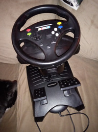 Thrust master Nascar XBox Original Driving Wheel and Pedals.