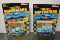 Racing Superstars Cars/Cards Pete Hamilton & Richard Petty