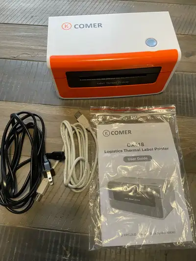 Comer CX418 Imprimante d'étiquettes| Label printer *Never used*, View more