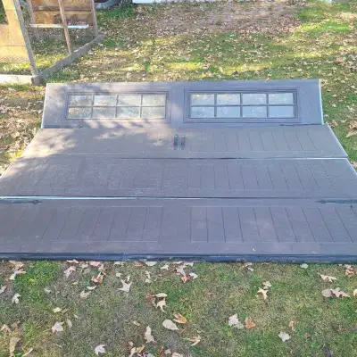 Insulated Garage Door - good condition with 1/3HP opener., View more