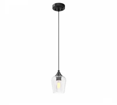 VONLUCE Black Pendant Light w/Hanging Cord for Bedroom & Hallway, View more