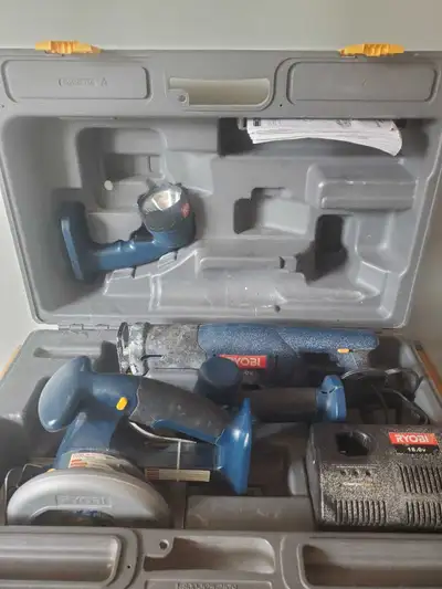 Ryobi 5 1/2" Cordless Circular Saw Recriprocating 18v Set, View more