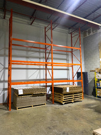 Used pallet racking - largest stock in Canada!