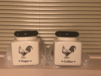Ceramic canister - coffee & sugar