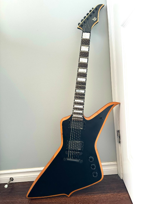 Wylde Audio Blood Eagle blackout EMG explorer guitar in Guitars in City of Toronto - Image 3