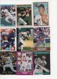 38 VARIOUS WADE BOGGS CARDS