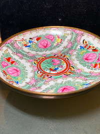Vintage Japanese ACF Porcelain Ware Plate Floral Dish Handpainte