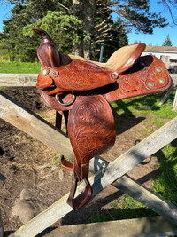 15” Western Rawhide Saddle 