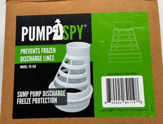 PUMPSPY Sump Pump Discharge Freeze Protection Device62863261917443128