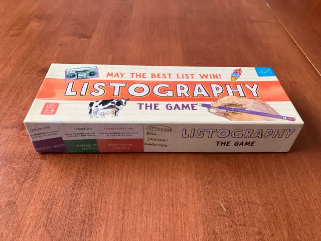 Listography The Game, Complete62863283980418124