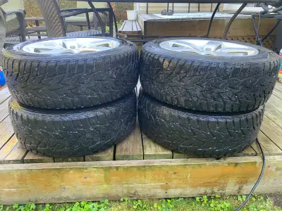 NEXNEN WINGUARD SNOW TIRES. 235/55/R18 100 T on attractive FAST rims. Reason for selling – I have tr...