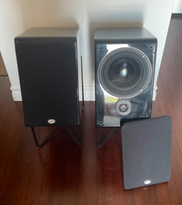 Selling  NHT SB3 bookshelf speakers with stands. Ask $175.00