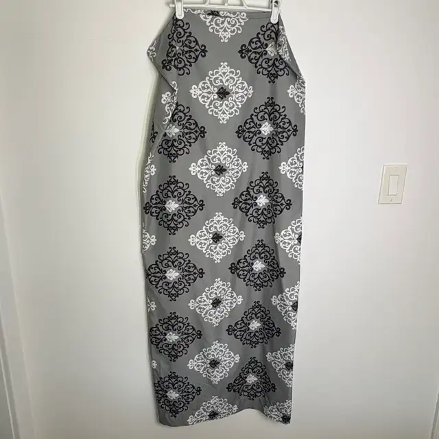 Mainstays Grey Damask Microfiber Body Pillow Case Cover 20x48 in in Bedding in Winnipeg - Image 3