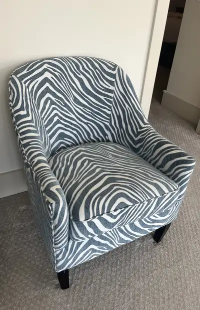 Zebra Print Armchair, View more