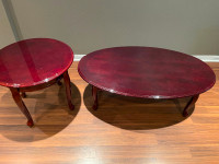 Oval Coffee table set