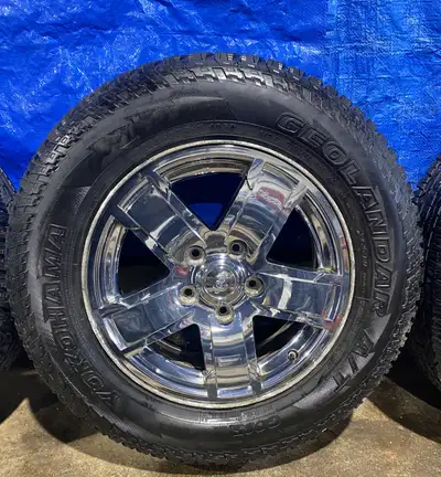 **New Years Special** Excellent set of Yokohama Geolandar A/T tires & rims for sale. 245/65/17 2021...