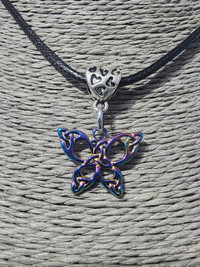 Wolf or butterfly necklace
